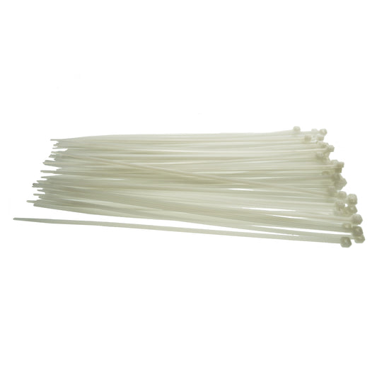100 Cable Ties (2.5mm x 100mm) Neutral
