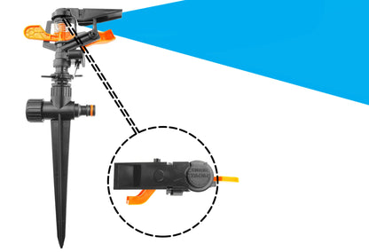 Pulsating Sprinkler on Spike - Adjustable Eco Line