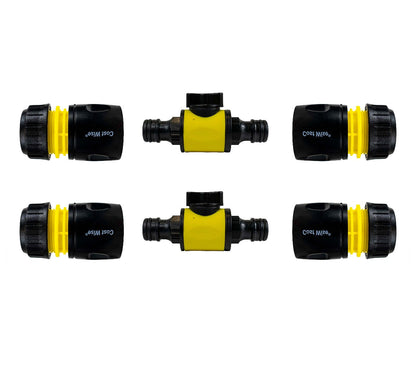 Cost Wise Snap On Male-Male In Line Valve Kit Yellow/Black
