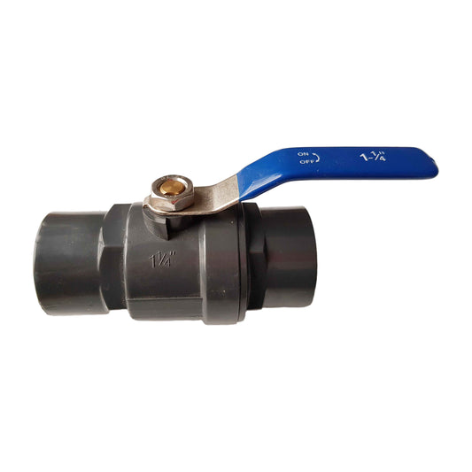 PP 1.25" BSPF Stopcock with Stainless Steel Ball Valve and Handle