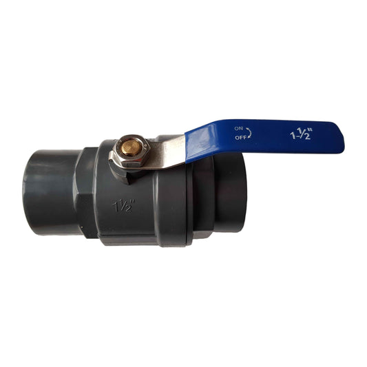 PP 1.5" BSPF Stopcock with Stainless Steel Ball Valve and Handle