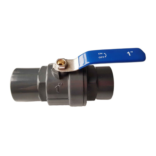 PP 1" BSPF Stopcock with Stainless Steel Ball Valve and Handle