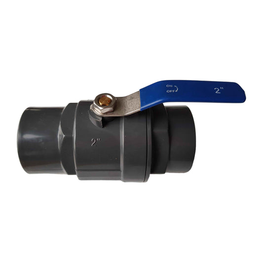 PP 2" BSPF Stopcock with Stainless Steel Ball Valve and Handle