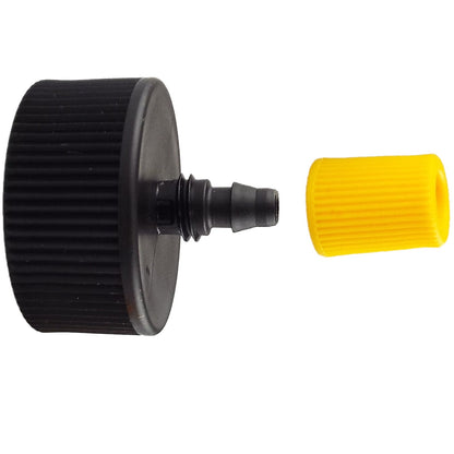 Tap Connector 3/4" BSPF - 4mm Micro Tube Black Yellow