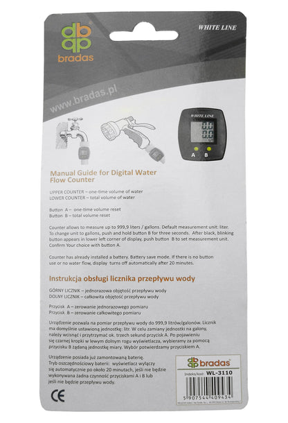Water Flow Meter 3/4" BSPM-F