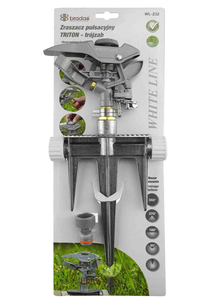 Pulsating Lawn Sprinkler - Triton White Line