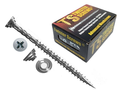 Twister Screws Premium Double-Threaded Wood Screws